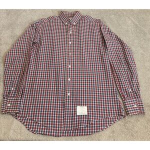 Thom Browne. New York Men's Sz 3 Plaid Long Sleeve Button Shirt Made USA‎ Rare